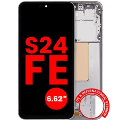 Ecrã OLED com Aro para Samsung Galaxy S24 FE 5G (US & International Version) (6.62") (Compatível Plus) (Gray)