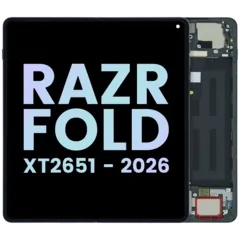 Complete OLED Display Assembly para Motorola Razr Fold (XT2651 / 2026) (OEM Original) (Blackened Blue)
