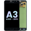 Ecrã LCD sem Aro para Samsung Galaxy A3 (A300 / 2015) (Service Pack) (Black)