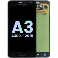 Ecrã LCD sem Aro para Samsung Galaxy A3 (A300 / 2015) (Service Pack) (Black)