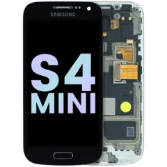Ecrã OLED com Aro para Samsung Galaxy S4 mini (Service Pack) (Black)