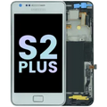 Ecrã LCD com Aro para Samsung Galaxy S2 Plus (Service Pack) (White)