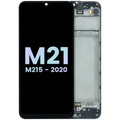 Ecrã OLED com Aro Compatible para Samsung Galaxy M21 (SM-M215) (Service Pack) (Black)