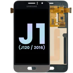 Ecrã OLED sem Aro Compatible para Samsung Galaxy J1 (J120) (Service Pack) (Gold)