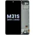 Ecrã OLED com Aro Compatible para Samsung Galaxy M31S (M317) (Service Pack) (Todas as Cores)