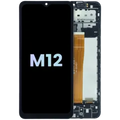 Ecrã OLED com Aro Compatible para Samsung Galaxy M12 (M127) (Service Pack) (Todas as Cores)
