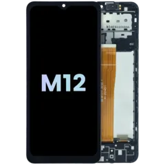 Ecrã OLED com Aro Compatible para Samsung Galaxy M12 (M127) (Service Pack) (Todas as Cores)