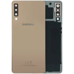 Back Cover With Camera Lens para Samsung Galaxy A7 (A750 / 2018) (Service Pack) (Gold)