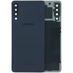 Back Cover With Camera Lens para Samsung Galaxy A7 (A750 / 2018) (Service Pack) (Black)