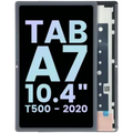 Ecrã LCD sem Aro Compatible para Samsung Galaxy Tab A7 (T500) (Service Pack) (White)