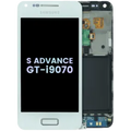 Ecrã OLED com Aro para Samsung Galaxy S Advance GT-i9070 (Service Pack) (White)