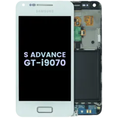 Ecrã OLED com Aro para Samsung Galaxy S Advance GT-i9070 (Service Pack) (White)