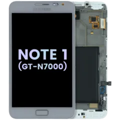 Ecrã OLED com Aro para Samsung Galaxy Note 1 (GT-N7000) (Service Pack) (White)