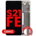 Ecrã OLED com Aro para Samsung Galaxy S21 FE 5G (US & International Version) (Compatível Plus) (120Hz) (Olive Green)