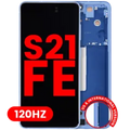 Ecrã OLED com Aro para Samsung Galaxy S21 FE 5G (US & International Version) (Compatível Plus) (120Hz) (Blue)