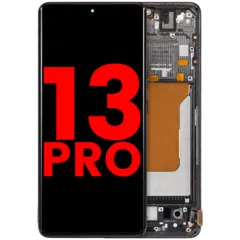 Ecrã OLED com Aro para Xiaomi 13 Pro (Compatível Plus) (Black)