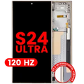 Ecrã OLED com Aro para Samsung Galaxy S24 Ultra (US & International Version) (Aftermarket Pro) (120Hz) (Titanium Yellow)