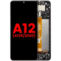 Ecrã LCD com Aro para Samsung Galaxy A12 (A125 / 2020) (Compatível Plus) (Todas as Cores)
