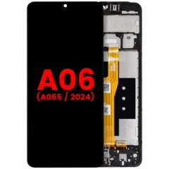 Ecrã LCD com Aro para Samsung Galaxy A06 (A065 / 2024) (Compatível Plus) (Todas as Cores)