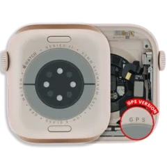 Housing Assembly para Watch Series 11 (42MM) (OEM Usado: Grau A) (GPS Version) (Aluminum / Rose Gold)