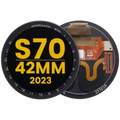Ecrã OLED sem Aro para Garmin Approach S70 (42mm) (2023) (Premium) (Black)