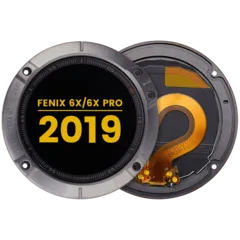 Ecrã LCD com Aro para Garmin Fenix 6X / 6X Pro (2019) (Premium) (Black)