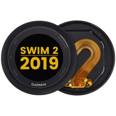 Ecrã LCD com Aro para Garmin Swim 2 (2019) (Premium) (Black)