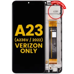 Ecrã LCD com Aro para Samsung Galaxy A23 5G (A236V / 2022) (Verizon V Version) (OEM Usado: Grau B) (Todas as Cores)