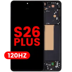 Ecrã OLED com Aro para Samsung Galaxy S26 Plus 5G (US & International Version) (Compatível Plus) (120Hz) (Black)