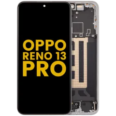 Ecrã OLED com Aro para Oppo Reno 13 Pro (Recondicionado) (Plume White)