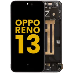 Ecrã OLED com Aro para OPPO Reno 13 (Recondicionado) (Black)