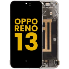 Ecrã OLED com Aro para OPPO Reno 13 (Recondicionado) (Plume White)