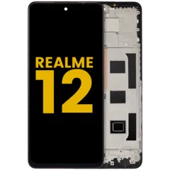 Ecrã LCD com Aro para Realme 12 5G (Recondicionado) (Todas as Cores)