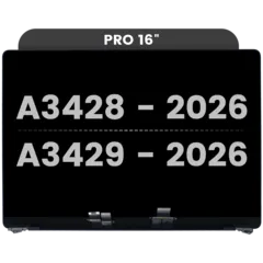 Ecrã LCD Completo para MacBook Pro 16" A3428 / A3429 (2026) (OEM Usado: Grau A) (Space Black)