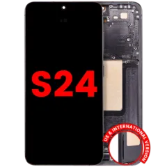 Ecrã OLED com Aro para Samsung Galaxy S24 5G (US & International Version) (Compatível Plus) (Onyx Black)