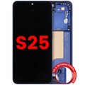 Ecrã OLED com Aro para Samsung Galaxy S25 5G (US & International) (Compatível Plus) (Navy)