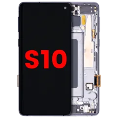 Ecrã OLED com Aro para Samsung Galaxy S10 (Compatível Plus) (Prism / Ceramic Black)