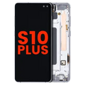 Ecrã OLED com Aro para Samsung Galaxy S10 Plus (Compatível Plus) (Prism White)