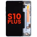 Ecrã OLED com Aro para Samsung Galaxy S10 Plus (Compatível Plus) (Prism Blue)