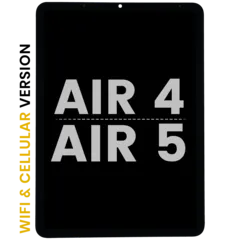 LCD Assembly With Digitizer para iPad Air 4 (2020) / iPad Air 5 (2022) (WiFi & Cellular) (OEM Usado: Grau B) (Todas as Cores)