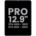 LCD Assembly With Digitizer para iPad Pro 12.9" 5th Gen (2021) / Pro 12.9" 6th Gen (2022) (OEM Usado: Grau B) (Todas as Cores)