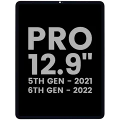 LCD Assembly With Digitizer para iPad Pro 12.9" 5th Gen (2021) / Pro 12.9" 6th Gen (2022) (OEM Usado: Grau B) (Todas as Cores)