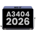 Ecrã LCD Completo para MacBook Neo 13" A3404 (2026) (OEM Usado: Grau B) (Indigo)