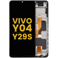 Ecrã LCD com Aro para Vivo Y04 / Y29s (Recondicionado) (Todas as Cores)