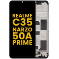 Ecrã LCD com Aro para Realme C35 / Narzo 50A Prime (Recondicionado) (Todas as Cores)