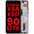 Ecrã LCD com Aro para Honor X8A / X50i / 90 Lite ((Compatível Plus) (Titanium Silver)