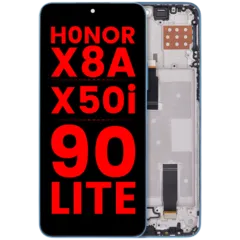 Ecrã LCD com Aro para Honor X8A / X50i / 90 Lite (Compatível Plus) (Cyan Lake)