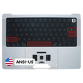 Palmrest com Teclado (ANSI US) para MacBook Pro 14" A3438 (2026) (OEM Original) (Silver)