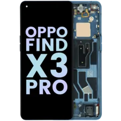 Ecrã OLED com Aro para Oppo Find X3 Pro (2021) (Service Pack) (Blue)