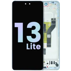 Ecrã OLED com Aro para Xiaomi 13 Lite (Service Pack) (Lite Blue)